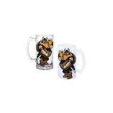 Ghostbastır Design Vikingler Kulplu Bira Bardağı Buzlu Veya Şeffaf Seçenekli 0246