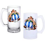 Ghostbastır Design Vikingler Kulplu Bira Bardağı Buzlu Veya Şeffaf Seçenekli 0247 - 1 Adet - 500 ml