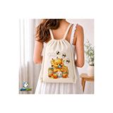 Ghostbastır Design Winnie The Pooh Büzgülü Keten Çanta C369 GHSTBSTRCNT369