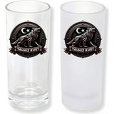Ghostbastır Design Yalnız Kurt Buzlu / Buzsuz Seçenekli Rakı Bardağı – 1 Adet Şık Sunum Bardağı 0174 - Şeffaf - 200 ml