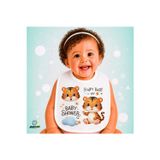 Ghostbastır Design Yavru Kaplan Keten Bebek Mama Önlüğü – Yumuşak, Emici, Yıkanabilir, Özel Tasarım P209