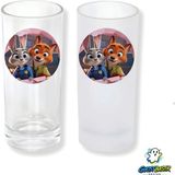 Ghostbastır Design Zootropolis Nick ve Judy Buzlu / Buzsuz Seçenekli Rakı Bardağı – 1 Adet Şık Sunum Bardağı 0254 - Şeffaf - 200 ml
