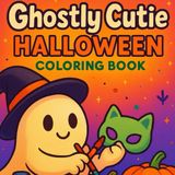 Ghostly Cutie Halloween Coloring Book: 30 Spooky-Cute Designs for Adults & Teens: 8.5×11″ • 30 Single-Sided Pages • Stress-Relief & Cozy Autumn Art Therapy for Adults & Teens