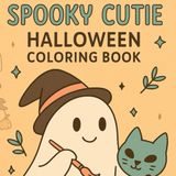 Ghostly Cutie Halloween Coloring Book: 30 Spooky-Cute Pages • 8.5×11″ for Adults & Teens: Single-Sided • Stress-Relief & Cozy Autumn Art Therapy • Perfect Gift