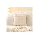 GHZAL Home Collection Kalın Tavşan Yastık Kılıf Peluş ( 1 Adet) Ölçüm 40 X 40 Cm bir yüz Tavşan Tek Taraf Kırlant
