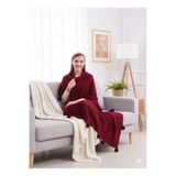 GHZAL Home Collection Lüks Örgü Triko Battaniye - Yumuşacık Ponpon ölçüm 120 x 160 cm şal TV battaniye
