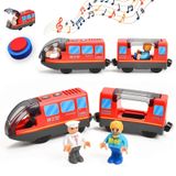 Giant bean Pille Çalışan Hareketli Lokomotif (Manyetik Bağlantı) Tren Seti, Ahşap Tren Pistleri için, Thomas, Brio, Chuggington Ahşap Tren Pistleri ile Uyumlu Güçlü Motor, 3+ Oyuncaklar