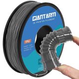 GIANTARM TPU Filament 1.75mm Esnek Yumuşak 3D Yazıcı Sarf Malzemeleri Gri, 95A 1kg Makara (2,2 lb.), Boyutsal Doğruluk +/- 0,05 mm