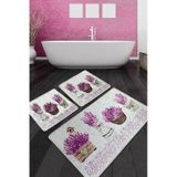 Giardino Di Lavanda Banyo Halısı Djt 3 Lü Set Çok Renkli