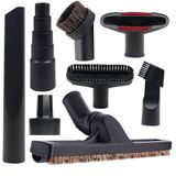 GIB cleaningtool 8 Adet Vakum Ataşmanları Mağaza Vac Aksesuarları - 2 1/2 "ila 1 1/4" ve 1 7/8 "ila 1" Evrensel Vakum Hortum Adaptörü, 1 1/4 "Elektrikli Fırça Çatlak Aracı Elektrikli Süpürge Aksesuarları
