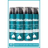 GİBBS Sensitive Hassas Ciltler için Erkek Tıraş Köpüğü 4x200ml