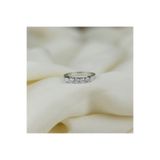 GIBYJEWEL 925 Ayar Beştaş Minimal Kısa Tırnak Gümüş Yüzük- 3 Mm