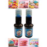Gıda Boyası Sıvı 50 ml 2 Adet Su Bazlı Likit Renkli Sıvı Gıda Boyası Pasta Hamur Boyası Kek Fonda Yüksek Konsantre - Mavi