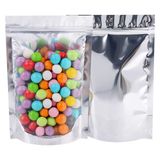Gıda Depolama için 100 ADET Açılıp Kapanabilir Mylar Torbalar, 3.9'' x 5.9'' Koku Korumalı Kilitli Torbalar Bağlantısız, Alüminyum Folyo Ambalaj Torbaları Çerezler, Fındık, Çay, Şeker için Çanta - 6.3
