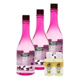 Gıdaya Eklenebilir Ve Içilebilir Gül Suyu 400 Ml - 3'Lü Eko Paket Gıdaya Uygun Gül Aromalı
