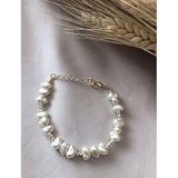 GİDEGO ACCESSORIES Barok İnci Bileklik, Beyaz