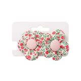 GİDEGO ACCESSORIES Çiçek Desenli Saç Lastiği Kumaş, 2'li Set (Stil-3)