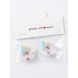 GİDEGO ACCESSORIES El Yapımı Ekstra Minik Saç Tokası, 2'li Set (Model-4)