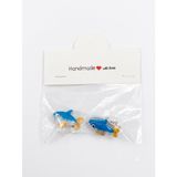 GİDEGO ACCESSORIES El Yapımı Ekstra Minik Saç Tokası, 2'li Set (Model-8)