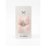 GİDEGO ACCESSORIES İkili Kelebek Fiyonk Toka, Pembe, Stil-5