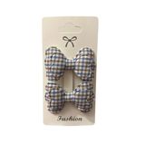 GİDEGO ACCESSORIES Mavi Seri Kumaş Fiyonk Toka, Büyük Boy, 2'li Set (Stil-2)