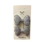 GİDEGO ACCESSORIES Mavi Seri Kumaş Fiyonk Toka, Büyük Boy, 2'li Set (Stil-2)