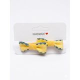 GİDEGO ACCESSORIES Sarı Mini Fiyonk Kurdele Saç Tokası, 2'li Set (Model-4)