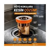 Gider Kokusu ve Böcek Önleyici Gider Kapağı, Duş ve Lavabo Için Geri Akış Önleyici Plastik Yer Süzgeci Kapağı - Acı Yeşil