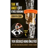 Gider Matik - Lavabo Yer Gideri Koku Engelleyici Süzgeci - Haşere Engelleyici - Su İle Açılıp Kapanan Kapak - Güçlü Su Sızdırmaz Conta 1