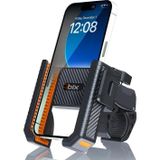 Gidon Bağlantılı Bisiklet Motosiklet İçin Esnek Abs 4-7.8″ İnç Telefon Tutucu 360° Dönebi