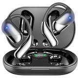 gidosha Açık Kulak Bluetooth 5.4 Kulaklık, Kablosuz Kulaklıklar Kulak Kancalı Spor Üstü Kulaklıklar 50H Çalma Süresi Kulak Tomurcukları LED Ekran Şarj Kılıfı, Koşu Fitness Yürüyüşü için Su Geçirmez