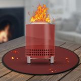 GIESIOE 20 inç ateş çukuru matı, yalnız ocak için Mesa/XL masa üstü ateş çukuru, 4 katmanlı yanmaz, ısıya dayanıklı, masa üstü ateş çukuru için ızgara altı, temizlemesi kolay, su geçirmez ve kaymaz, masa üstü