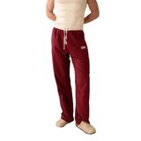 Gıesto Şerit Detaylı Keten Bordo Pantolon Bordo M