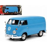 Giffy 124 Volkswagen Type 2 (T1) - Delivery Van Model Die Cast Model Araba Kutulu Metal Gövde Gerçekçi Görünüm Koleksiyon Ürünü - Mavi