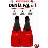 Giffy Deniz Paleti Yüzücü Paleti File Çantalı Profesyonel Yüzme Paleti Dalış - Tüm Bedenler - 29 - 31 - Kırmızı