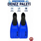 Giffy Deniz Paleti Yüzücü Paleti File Çantalı Profesyonel Yüzme Paleti Dalış - Tüm Bedenler - 29 - 31 - Mavi