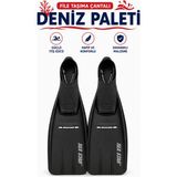 Giffy Deniz Paleti Yüzücü Paleti File Çantalı Profesyonel Yüzme Paleti Dalış - Tüm Bedenler - 42 - 43 - Siyah