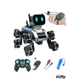 giffy Oyuncak 2.4 GhZ Uzaktan ve Bilekten Kumandalı Şarjlı 8 Teker Akrobat Robot Köpek Müzikli ve Led Işık