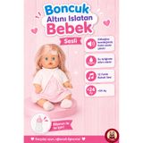 giffy Oyuncak 30 Cm Sesli Altını Islatan Boncuk Bebek Biberonlu Emzikli 12 Farklı Sesli Pilli Bebek
