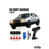 giffy Oyuncak 4x4 Uzaktan Kumandalı RC Drift Arabası, Şarjlı, Işıklı, Full Fonksiyon,Drift Atabilen, Kuka