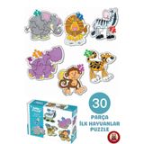 giffy Oyuncak Baby Puzzle Benim İlk Hayvanlar Puzzle 30 Parça Hayvanlar 2 Yaş Üzeri Eğitici Set Yap Boz