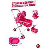 giffy Oyuncak Bebek Arabası Katlanabilir Metal Puset Gölgelikli Sepetli Beşikli ve Baston 4 Farklı Model Seçeneği