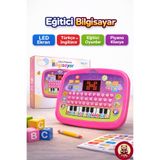 giffy Oyuncak Eğitici Piyanolu Tablet Türkçe İngilizce LED Ekranlı Çocuk Oyuncağı 3+ Yaş Eğitici Bilgisayar