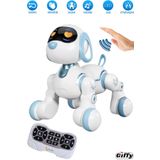 giffy Oyuncak Full Fonksiyon Uzaktan Kumandalı El Sensörlü Şarjlı Işıklı Müzikli Dansçı Robot Köpek