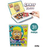 giffy Oyuncak Manyetik Magnet 31 Parça Eğlenceli Suratlar Tamamlama Puzzle Oyunu Set