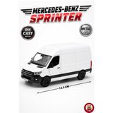 giffy Oyuncak Metal 1:48 Mercedes-Benz Sprinter Panelvan Model Araba 12,5 cm Çek Bırak Ön ve Arka Kapıları Açılır Koleksiyonluk Hediyelik Oyuncak