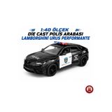 giffy Oyuncak Polis Arabası Lamborghini Urus Performante Model Die Cast Model Araba Metal Gövde Gerçekçi Görünüm Koleksiyon Ürünü 1:40 Ölçek