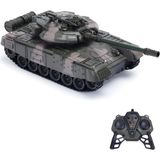 Giffy Oyuncak Şarjlı Uzaktan Kumandalı Rc Tank 33 cm 360° Döner Gövde ve Namlu Işıklı Sesli Atış Efektli - Yeşil