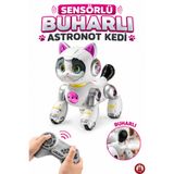 giffy Oyuncak Sensörlü Buharlı Astronot Kedi Köpek Oyuncak Uzaktan Kumandalı Şarjlı Sesli Hareketli Dans Eden Robot Evcil Hayvan