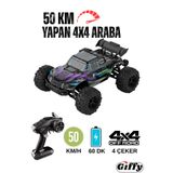 giffy Oyuncak Uzaktan Kumandalı 50 Km Hız Yapan Araba, 4X4 Offroad 1300 MaH Şarjlı Yüksek Teker Jeep